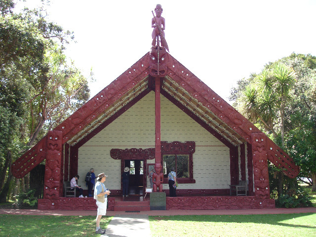 Maori Meeting House in Waitangi