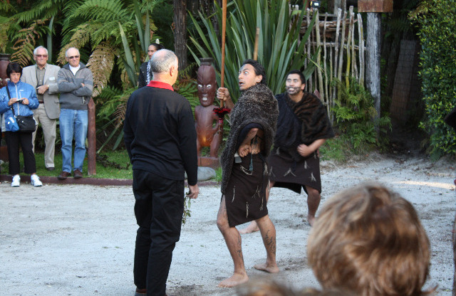 Maori Begrüssungsritual