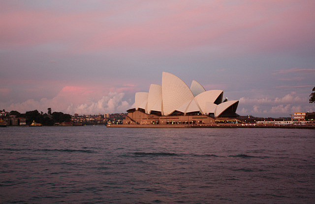Sydney Opera House im Abendrot