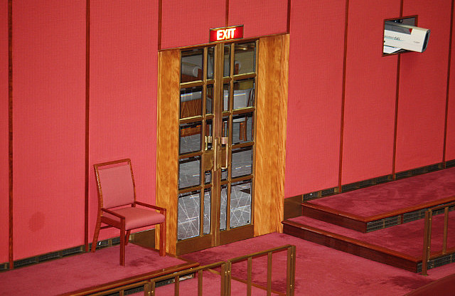 Rotes Exit Schild