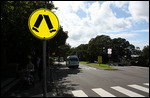 Australisches Fussgängerstreifen-Schild